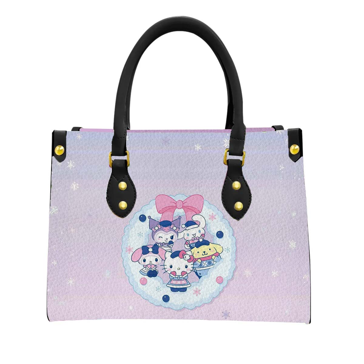 Hello Kitty Friends Women Tote Bag with Black Handles - Image 1