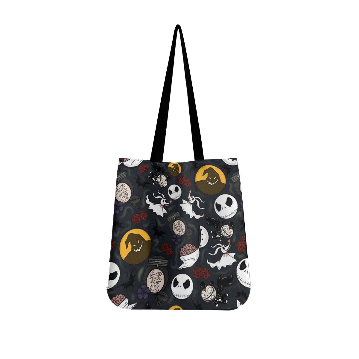 Jack Skellington & Oogie Boogie Canvas Tote Bag - Image 1