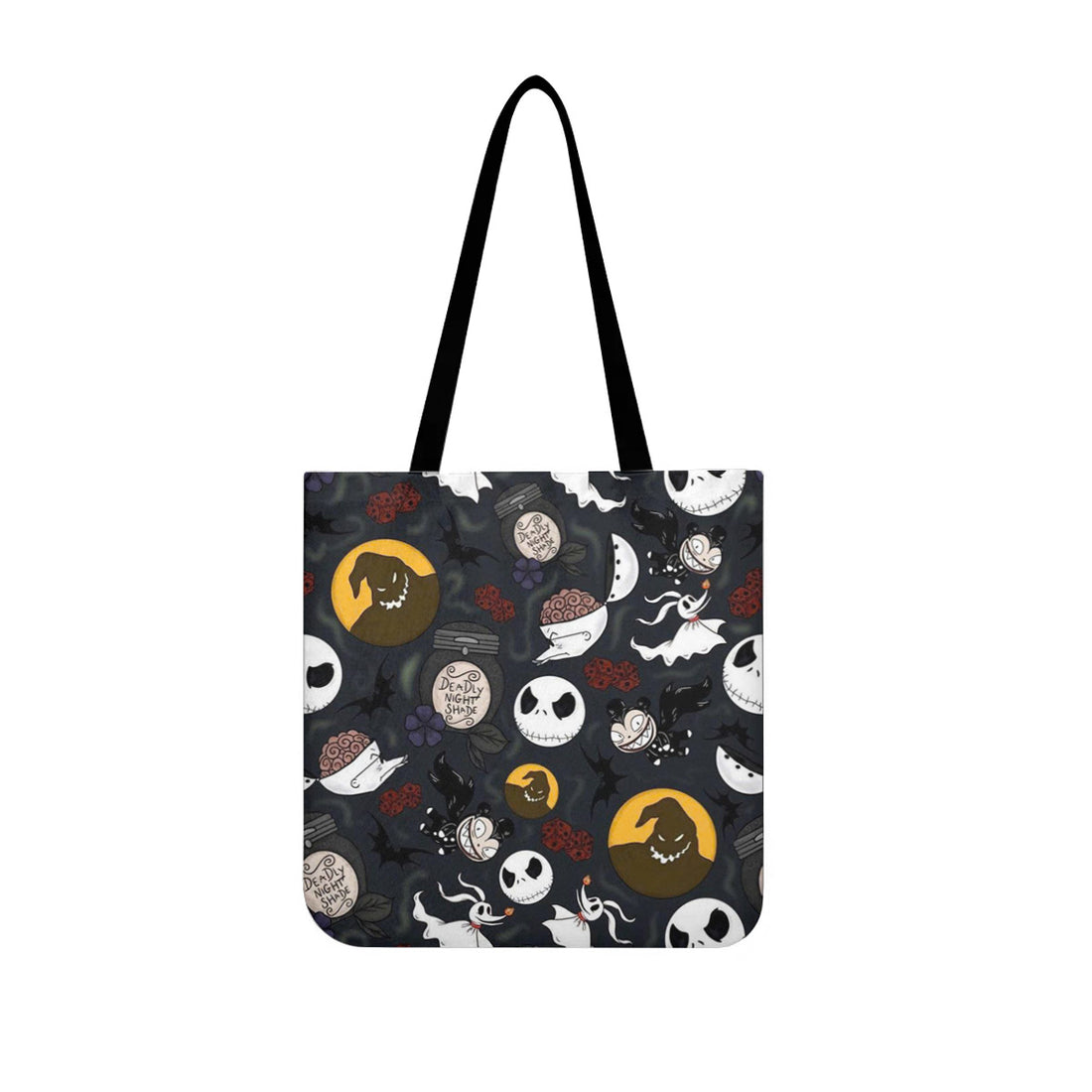 Jack Skellington & Oogie Boogie Canvas Tote Bag - Image 1