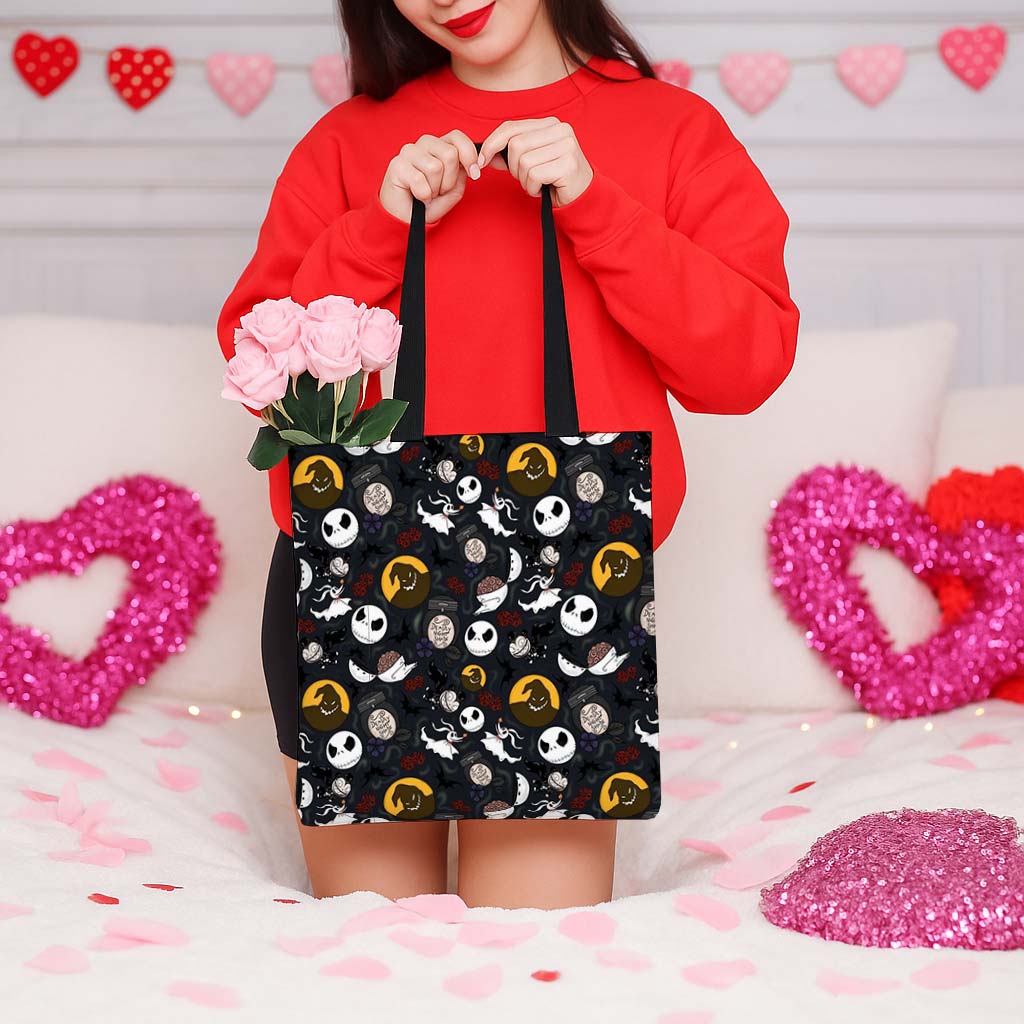 Jack Skellington & Oogie Boogie Canvas Tote Bag - Image 5