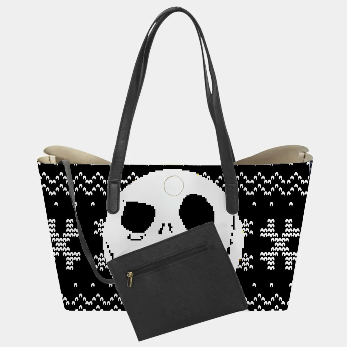 Jack Skellington Pumpkin Face Hand Bag and Mini Purse Set