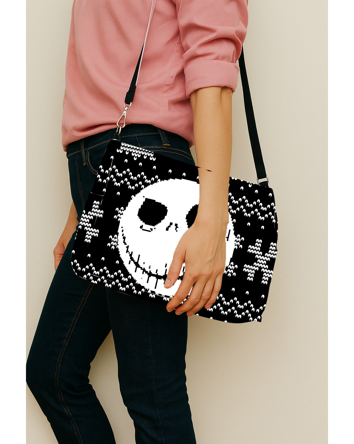 Jack Skellington Pumpkin Face Messenger Bag