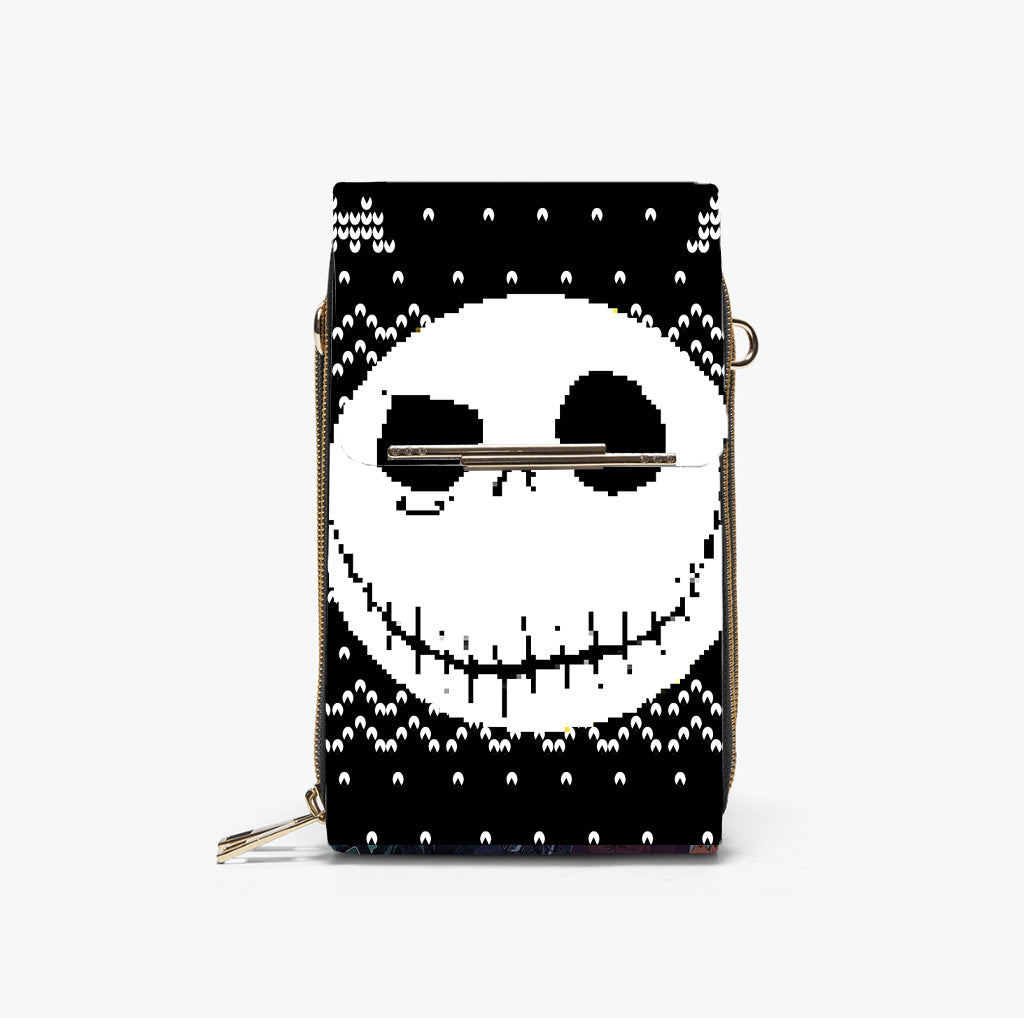 Jack Skellington Pumpkin Face Mobile Phone Chest Bag
