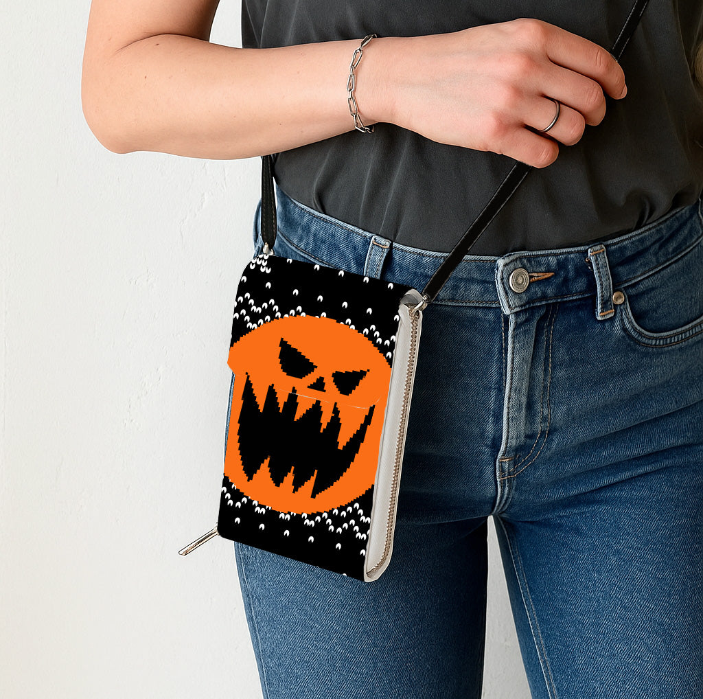 Jack Skellington Pumpkin Face Mobile Phone Chest Bag