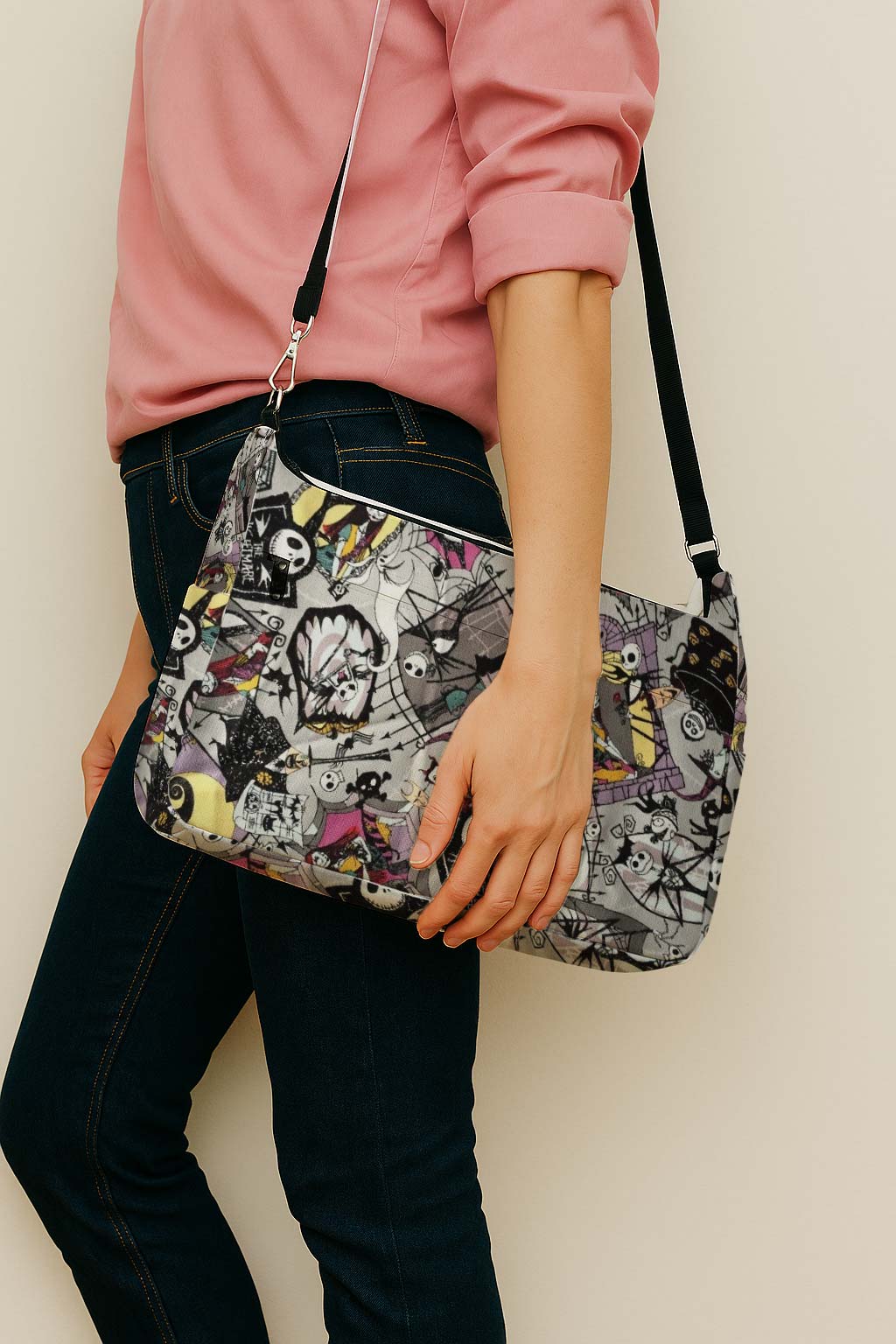 Jack Skellington & Sally Messenger Bag - Image 4
