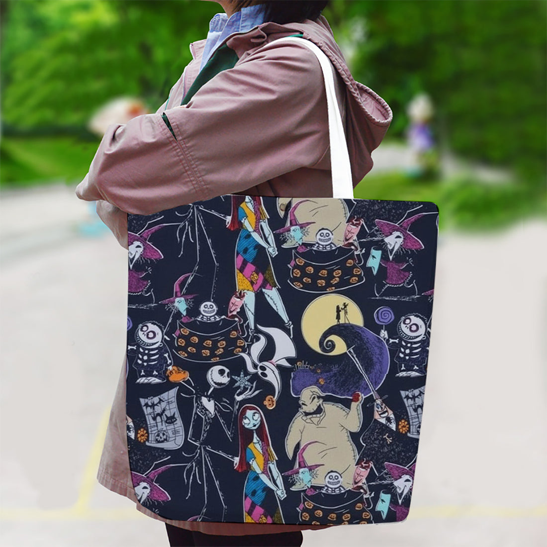 Nightmare Before Christmas Canvas Bag with Shoulder Strap