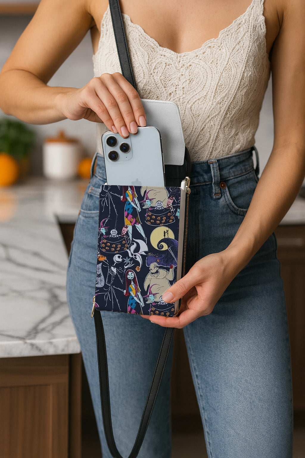 Nightmare Before Christmas Mobile Phone Chest Bag