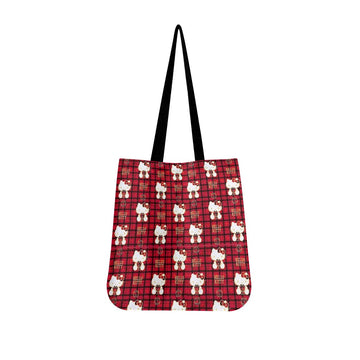 Plaid Hello Kitty Canvas Tote Bag - Image 1