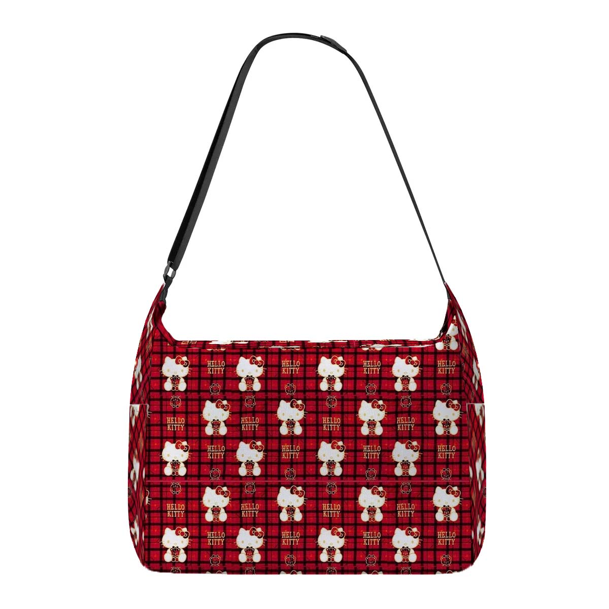 Plaid Hello Kitty Messenger Bag - Image 1