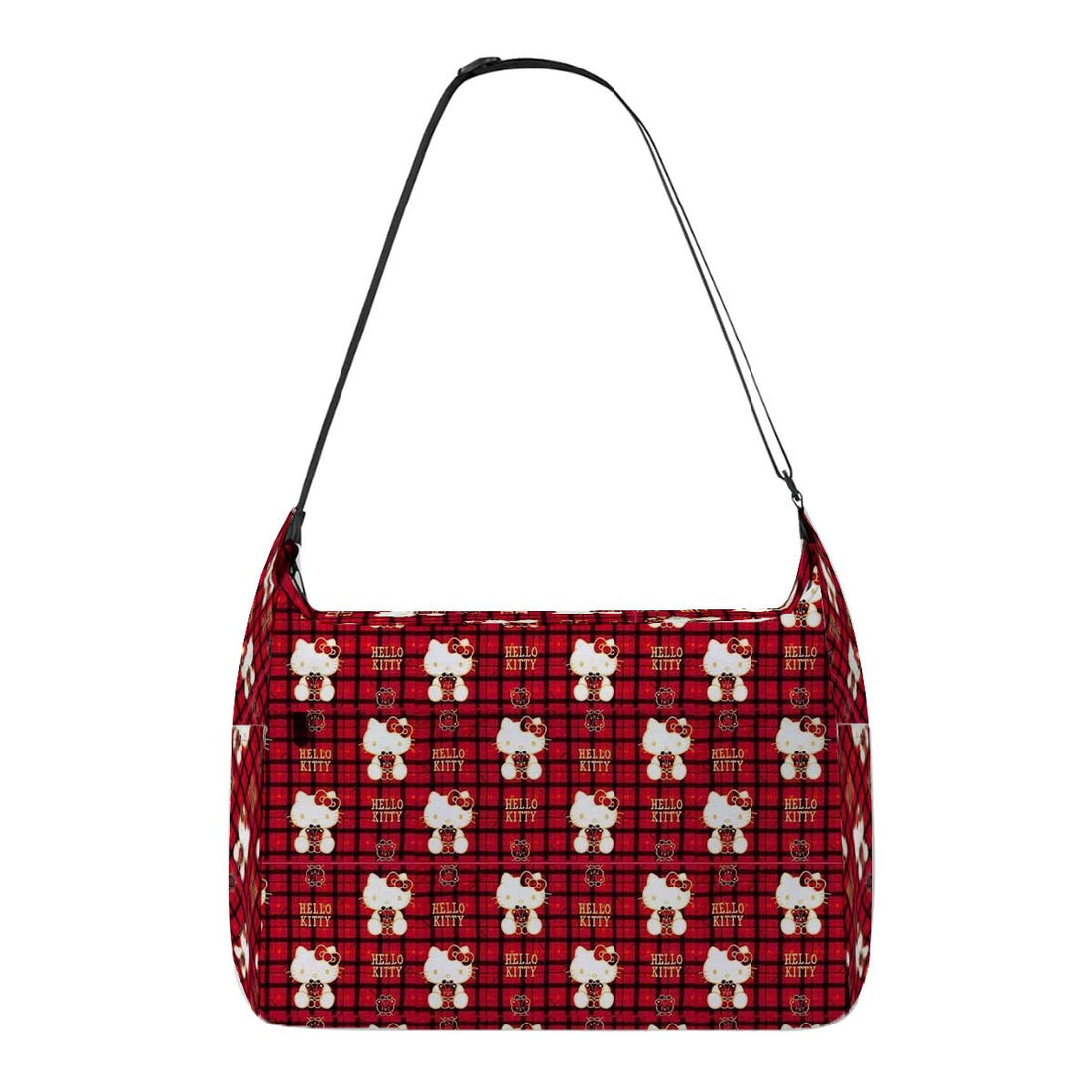 Plaid Hello Kitty Messenger Bag - Image 1