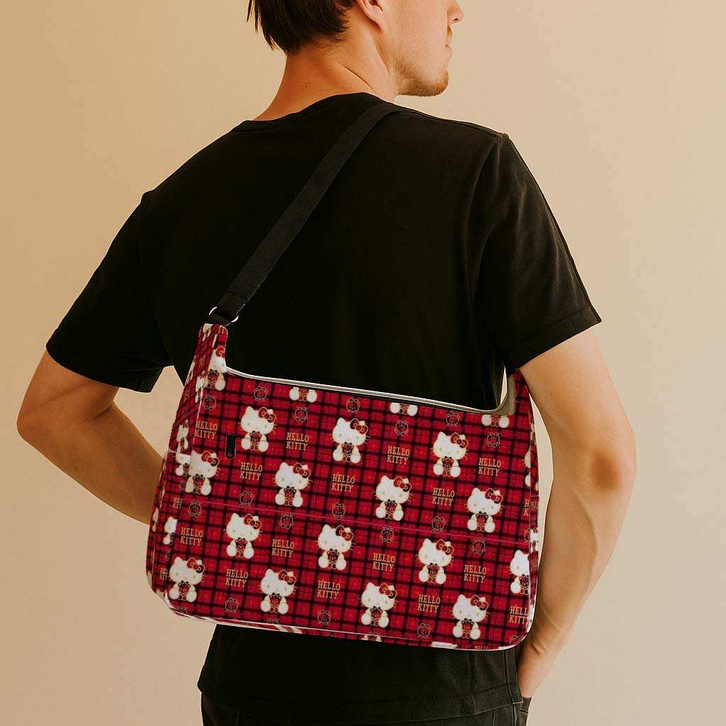 Plaid Hello Kitty Messenger Bag - Image 5