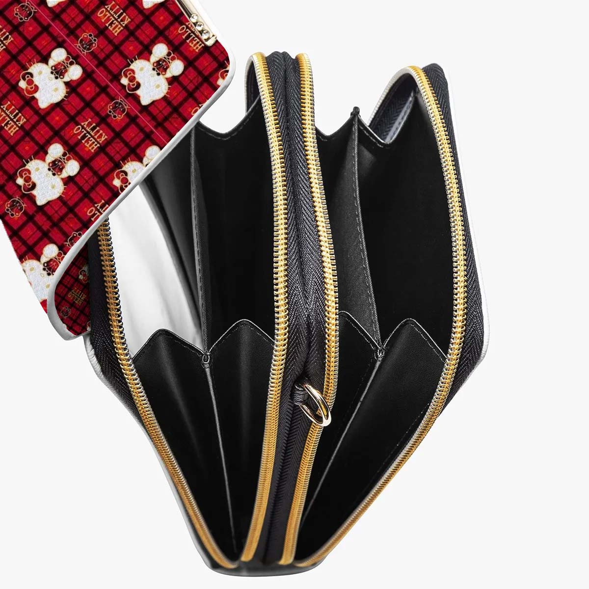 Plaid Hello Kitty Mobile Phone Chest Bag - Image 4