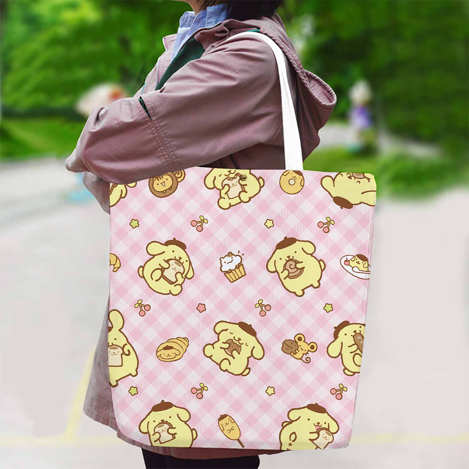 Pompompurin Canvas Bag with Shoulder Strap