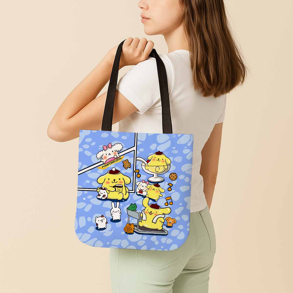 Pompompurin Sanrio Canvas Tote Bag