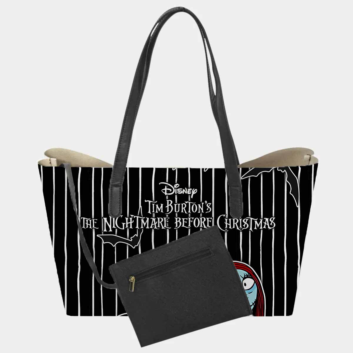 Sally & Jack Skellington Hand Bag and Mini Purse Set