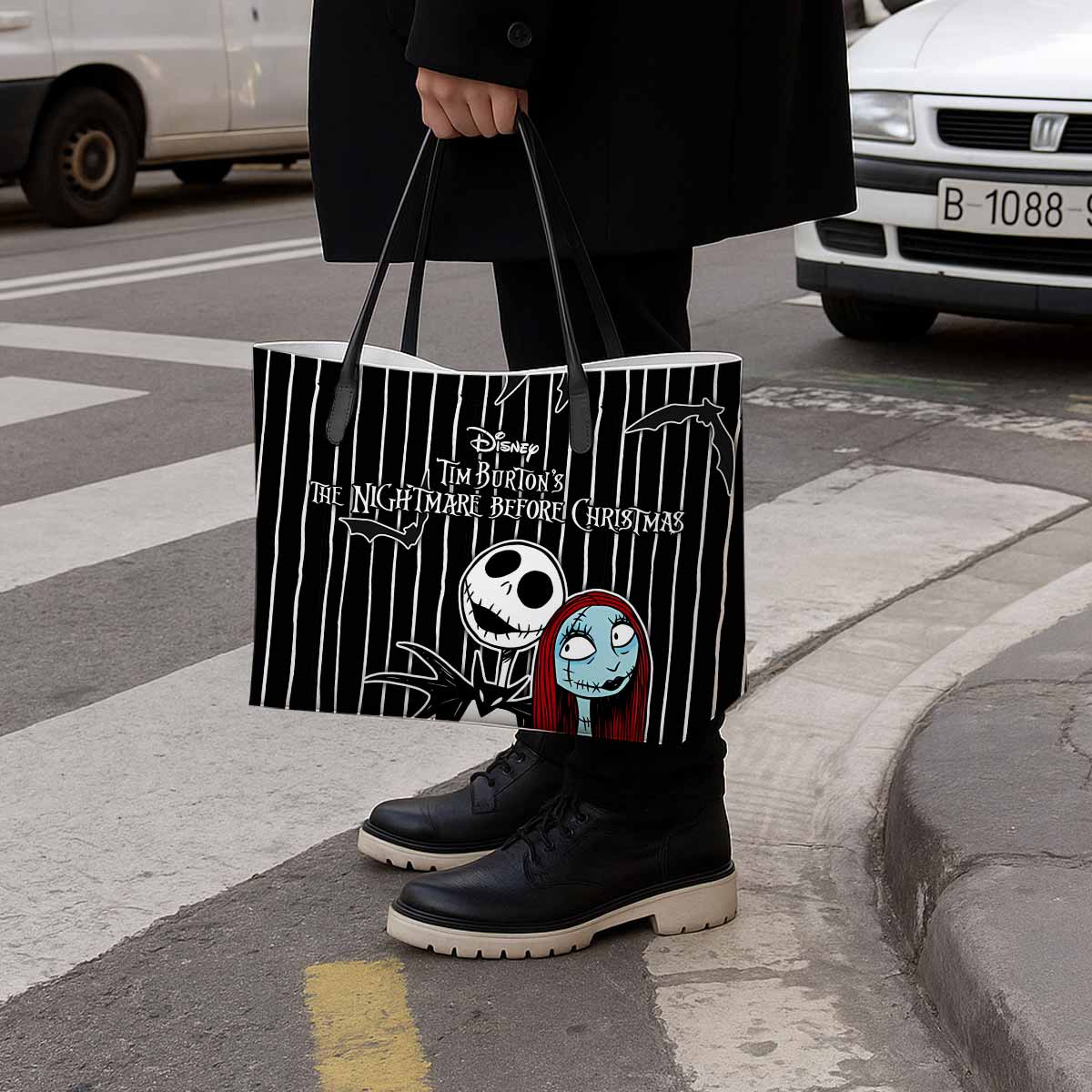 Sally & Jack Skellington Hand Bag and Mini Purse Set