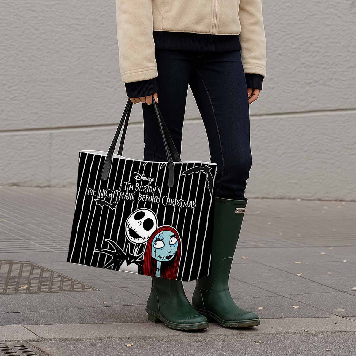 Sally & Jack Skellington Hand Bag and Mini Purse Set