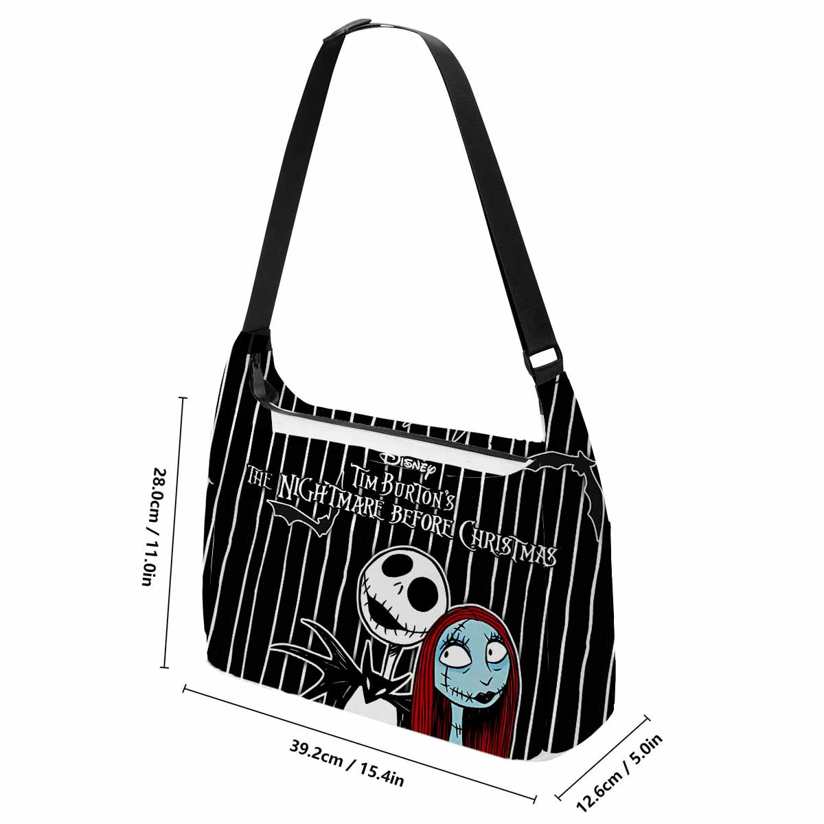 Sally & Jack Skellington Messenger Bag