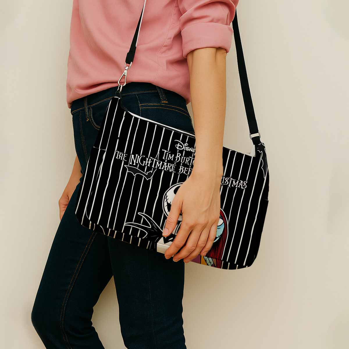 Sally & Jack Skellington Messenger Bag
