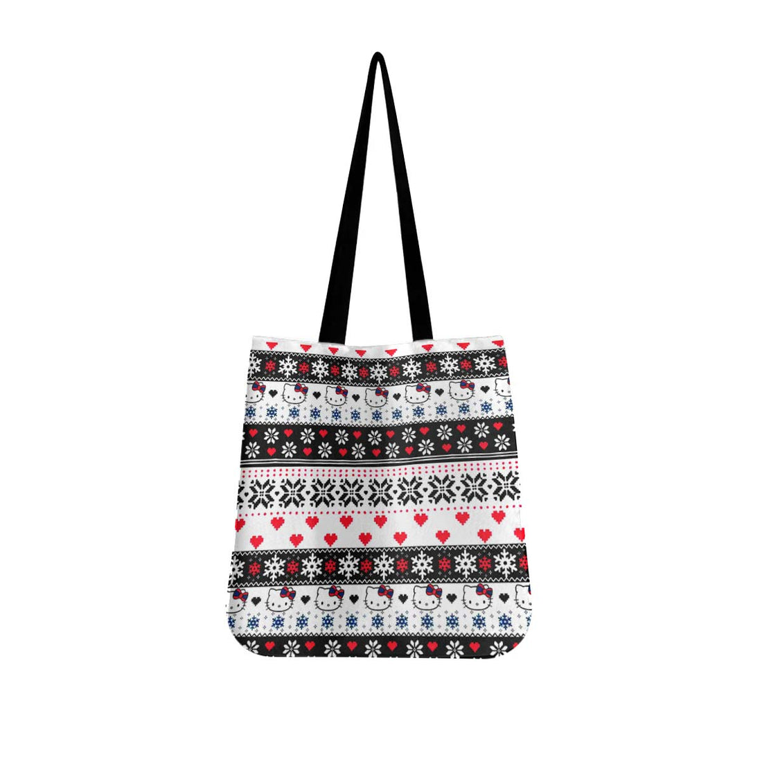 Snowflake Hello Kitty Canvas Tote Bag - Image 1