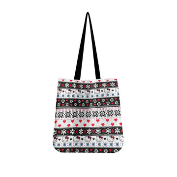 Snowflake Hello Kitty Canvas Tote Bag - Image 1