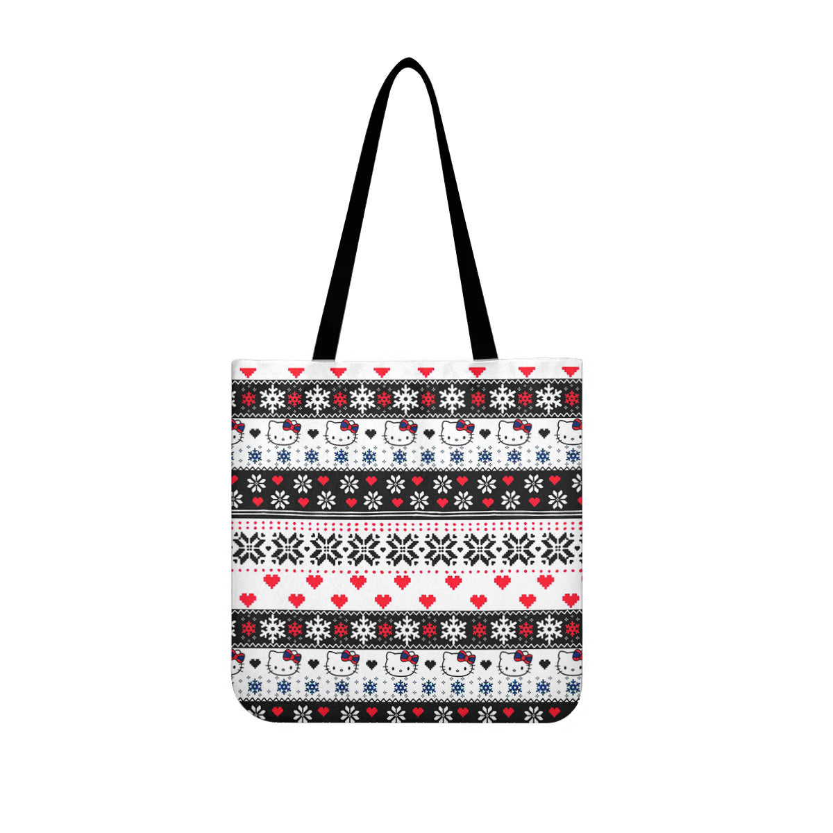 Snowflake Hello Kitty Canvas Tote Bag - Image 2