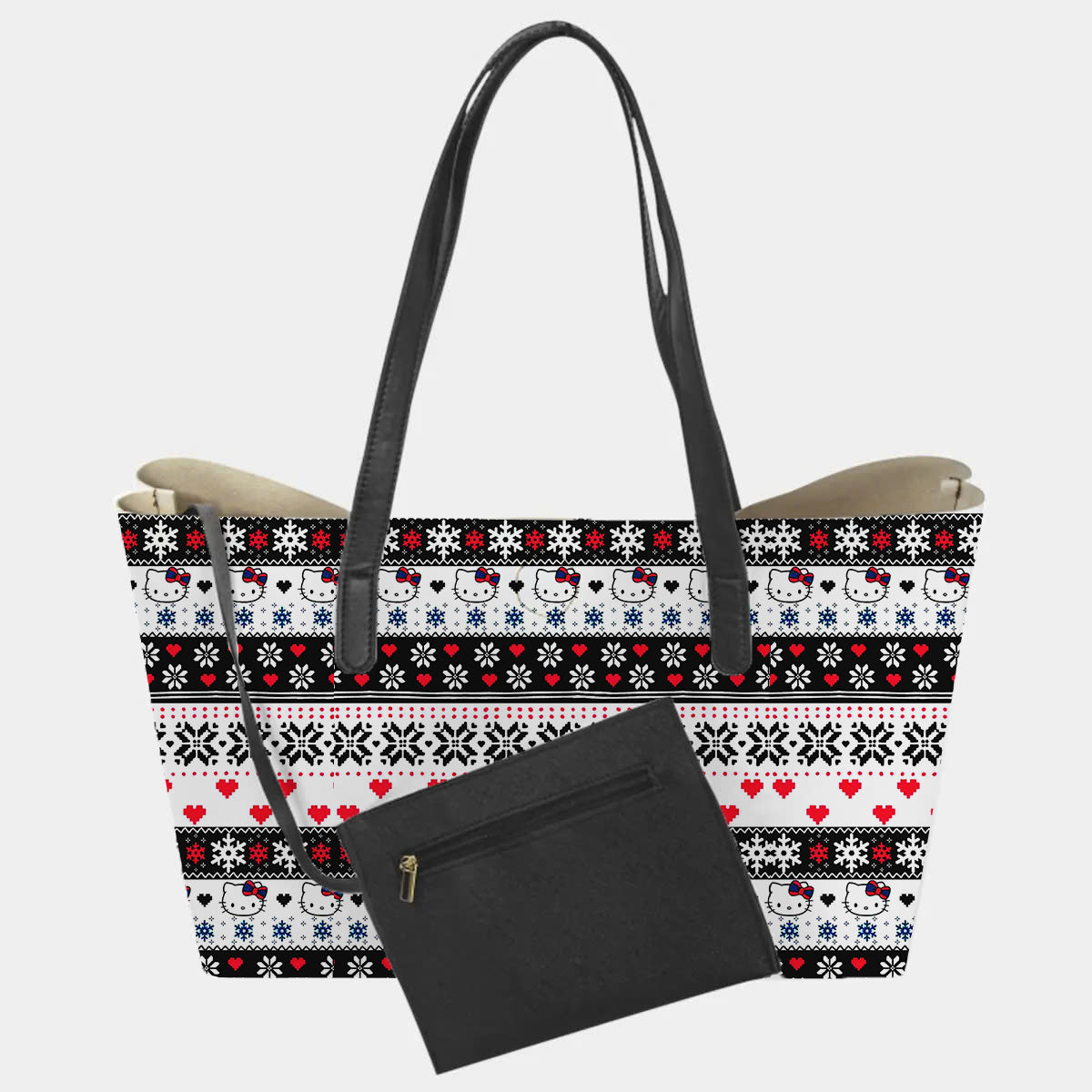 Snowflake Hello Kitty Hand Bag and Mini Purse Set - Image 3