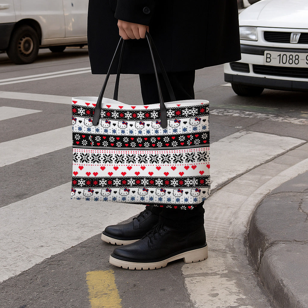 Snowflake Hello Kitty Hand Bag and Mini Purse Set - Image 4