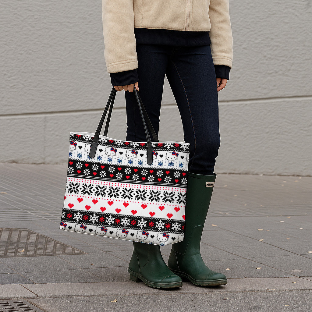Snowflake Hello Kitty Hand Bag and Mini Purse Set - Image 5