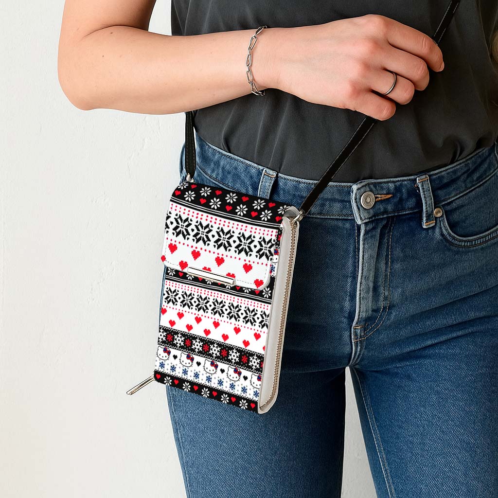 Snowflake Hello Kitty Mobile Phone Chest Bag - Image 3