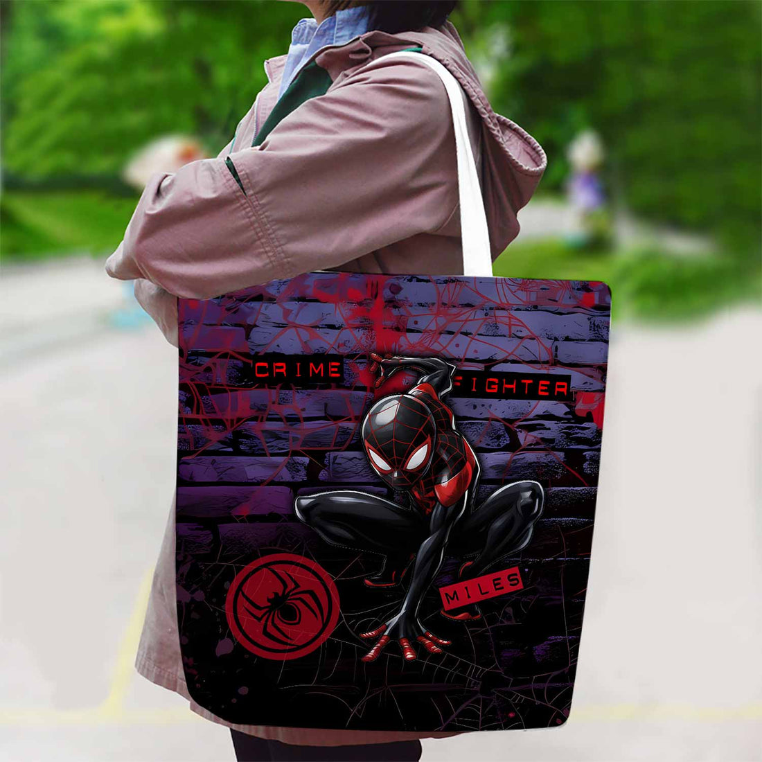 Spider-Man Canvas Bag with Shoulder Strap