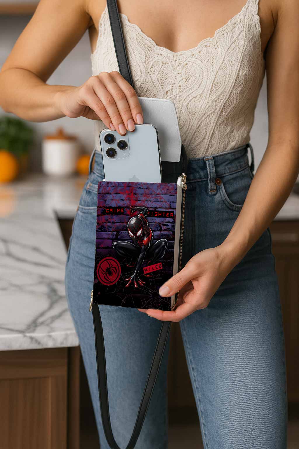 Spider-Man Mobile Phone Chest Bag