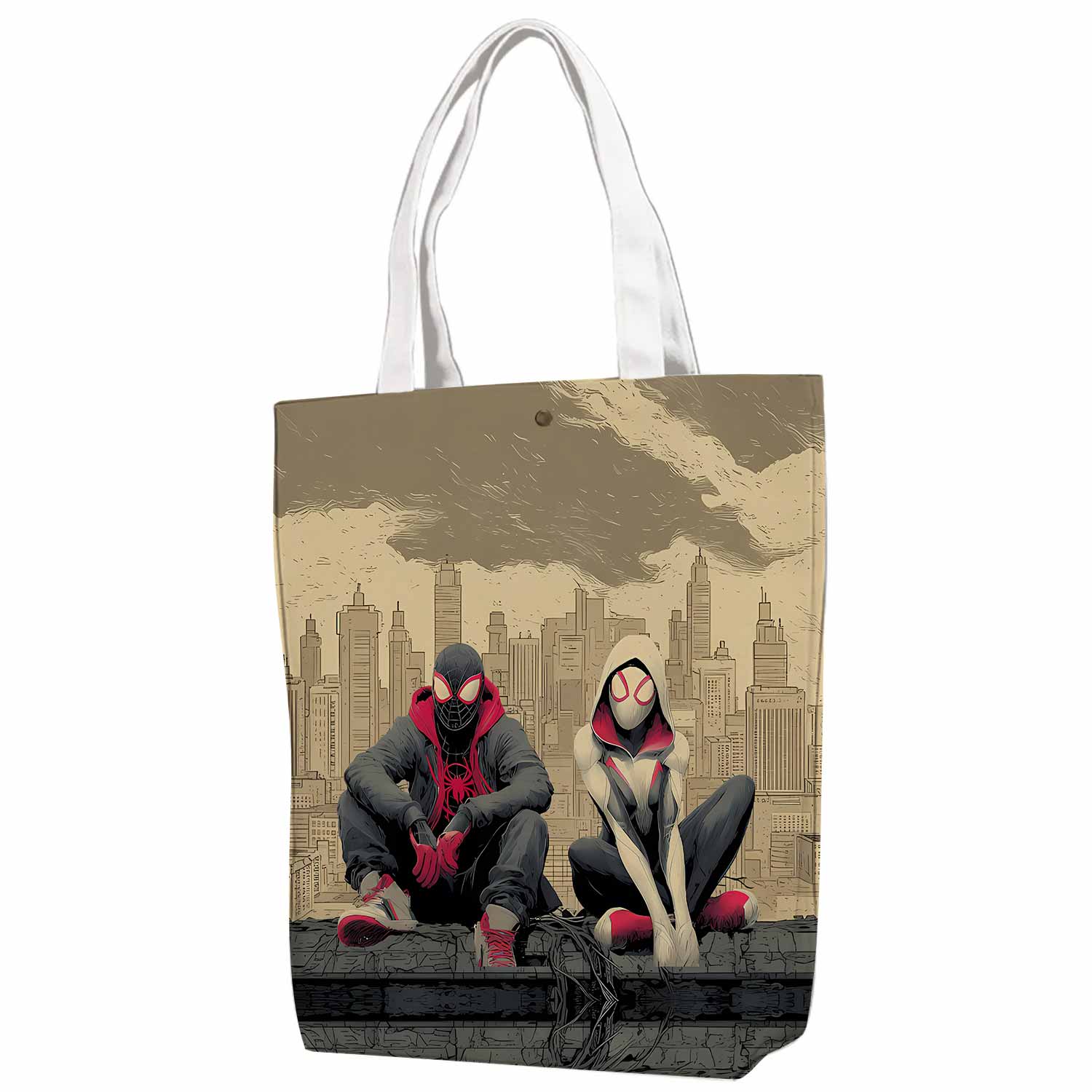 Spider-Man & Spider-Gwen Canvas Bag with Shoulder Strap
