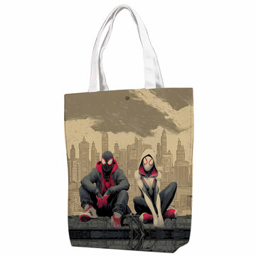 Spider-Man & Spider-Gwen Canvas Bag with Shoulder Strap