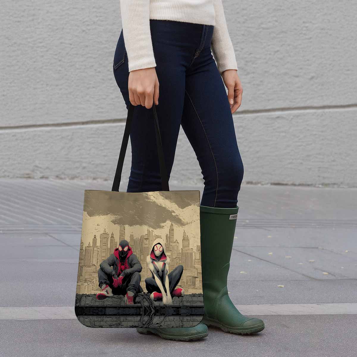 Spider-Man & Spider-Gwen Canvas Tote Bag