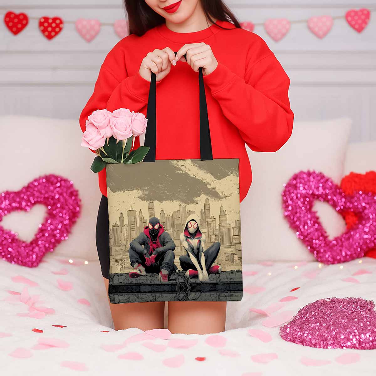 Spider-Man & Spider-Gwen Canvas Tote Bag