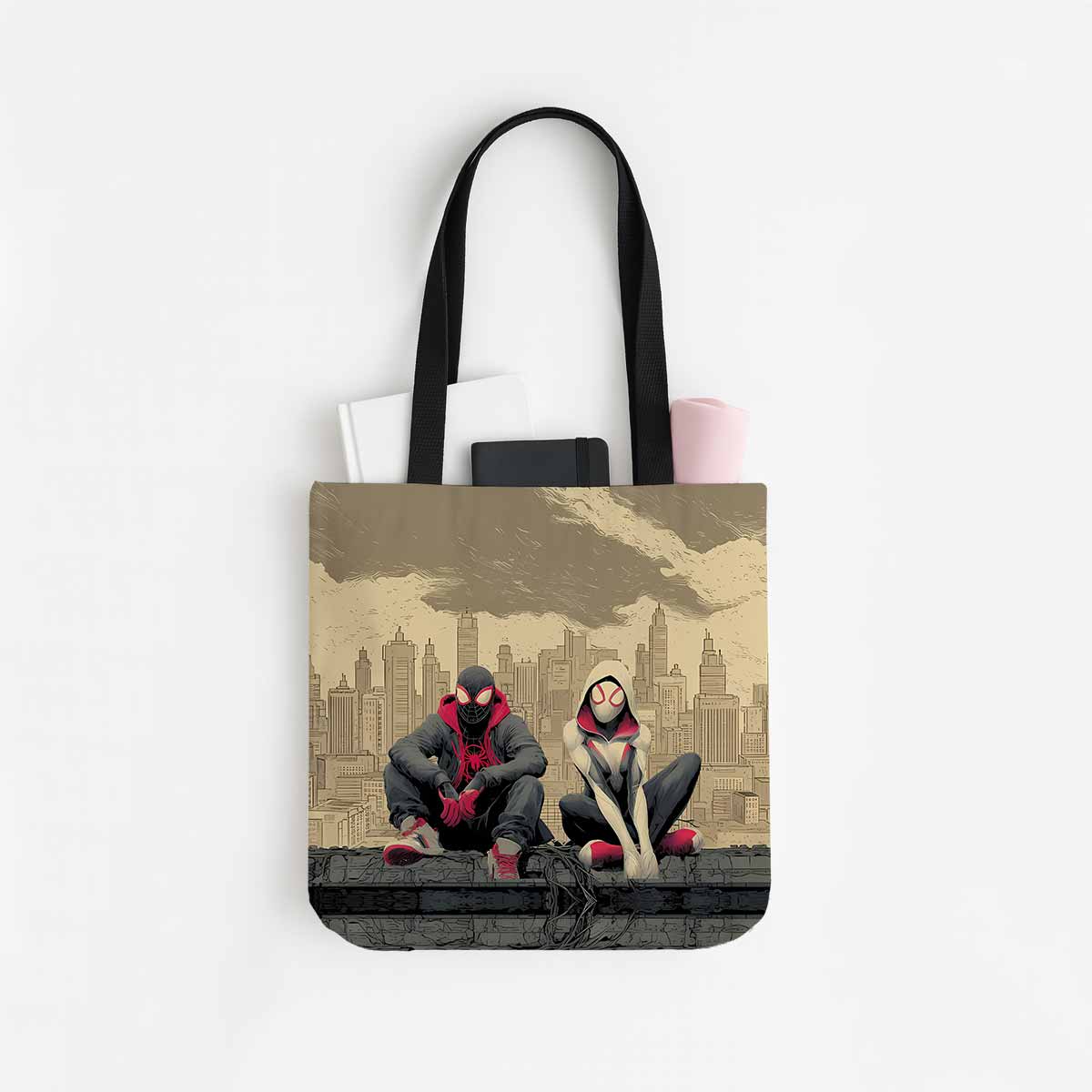 Spider-Man & Spider-Gwen Canvas Tote Bag