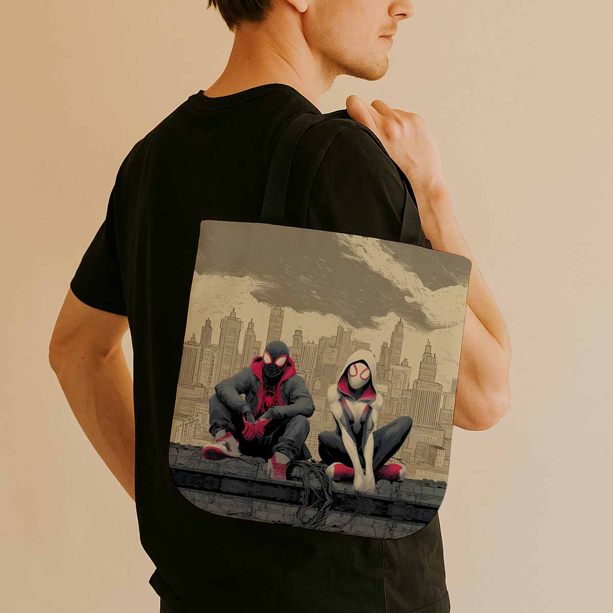 Spider-Man & Spider-Gwen Canvas Tote Bag