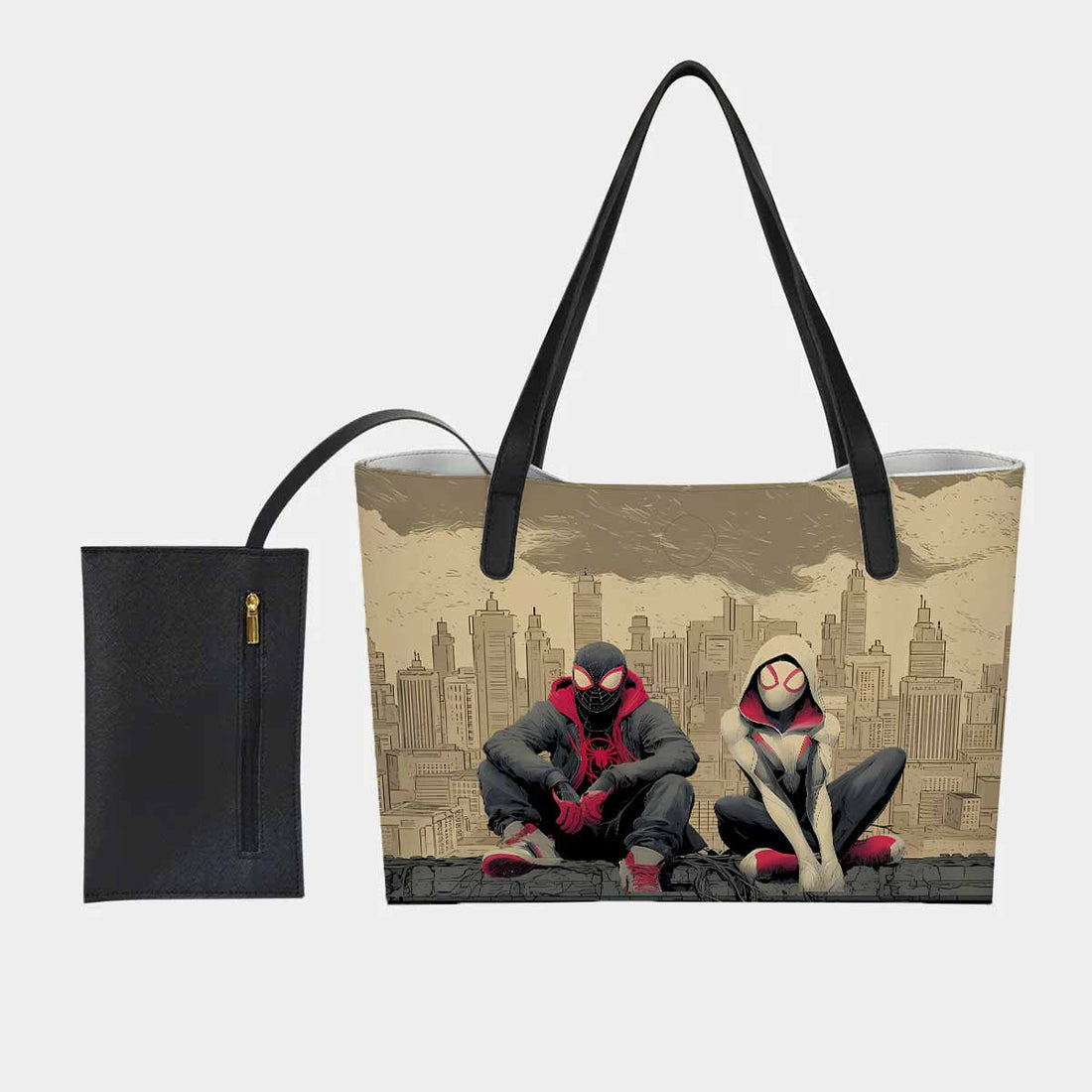 Spider-Man & Spider-Gwen Hand Bag and Mini Purse Set