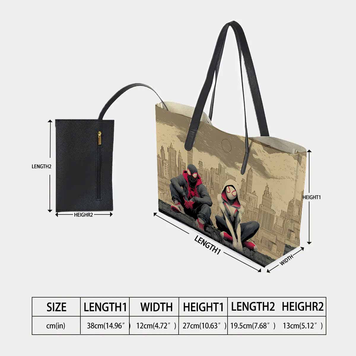 Spider-Man & Spider-Gwen Hand Bag and Mini Purse Set