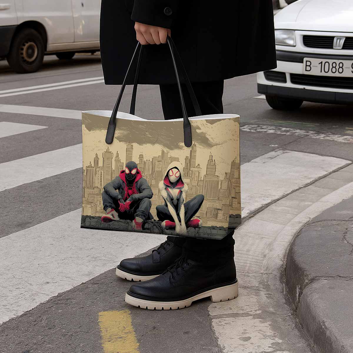 Spider-Man & Spider-Gwen Hand Bag and Mini Purse Set