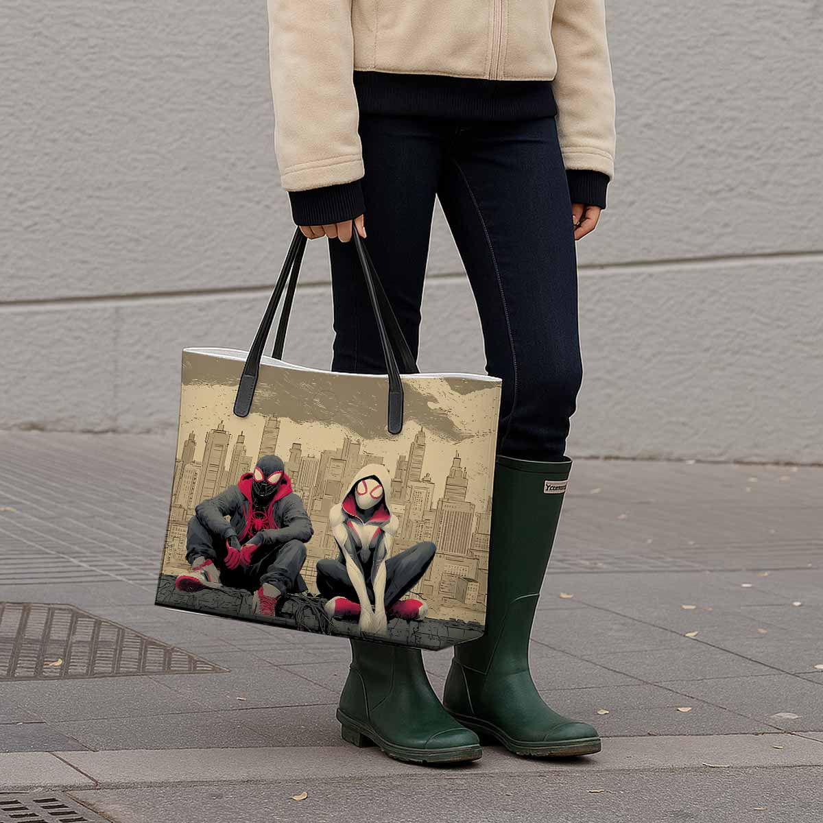 Spider-Man & Spider-Gwen Hand Bag and Mini Purse Set