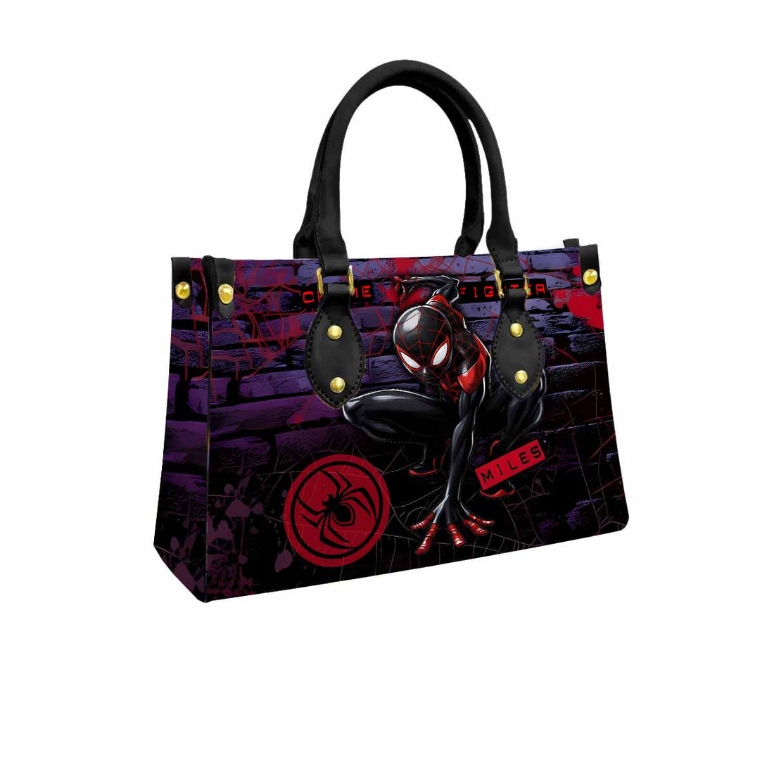 Spider-Man Women Tote Bag with Black Handles