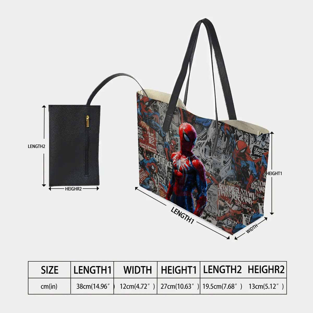 Spiderman Hand Bag and Mini Purse Set