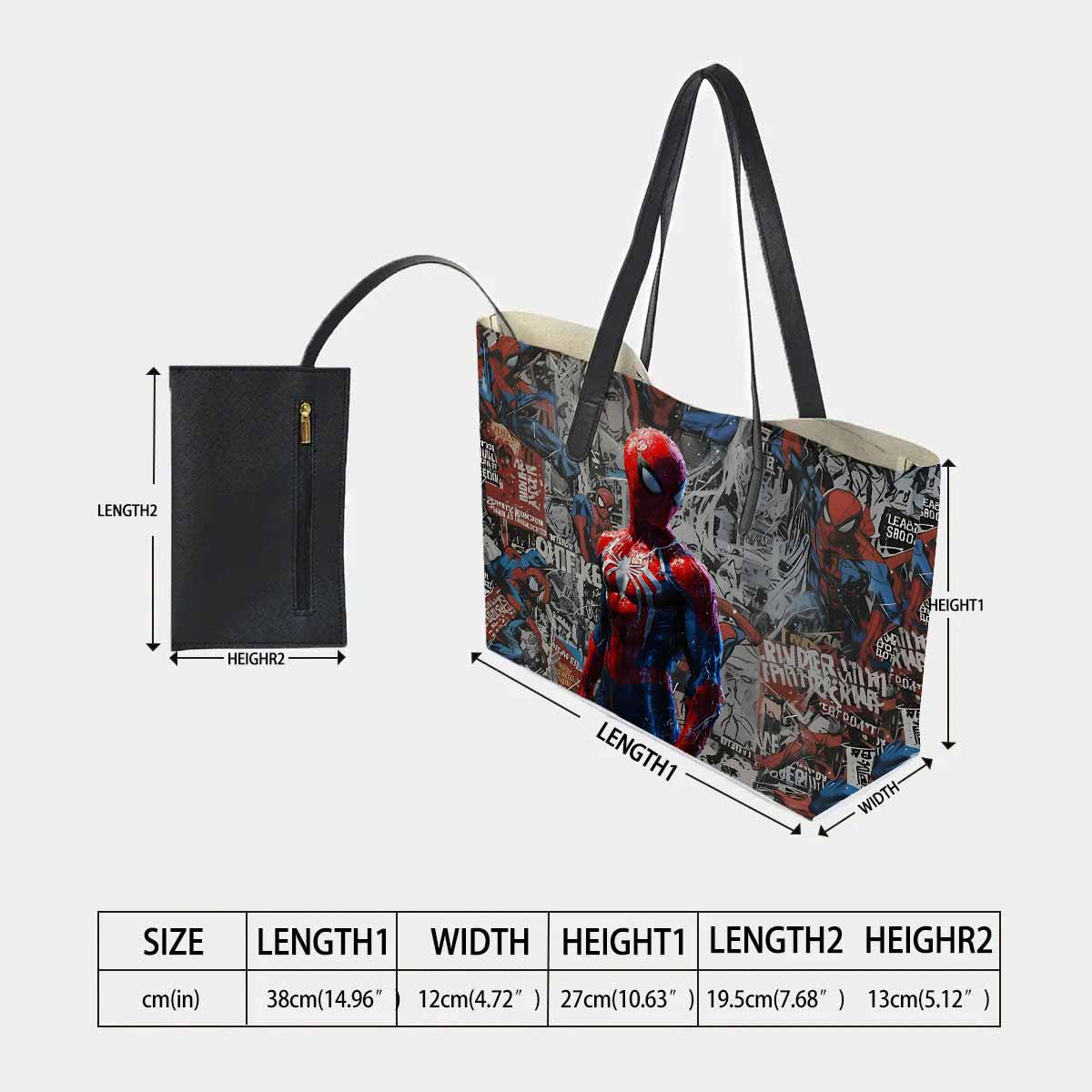 Spiderman Hand Bag and Mini Purse Set