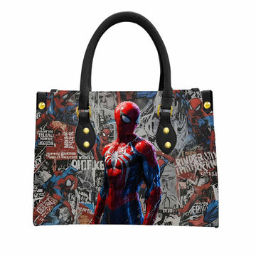 Spiderman Women Tote Bag with Black Handles