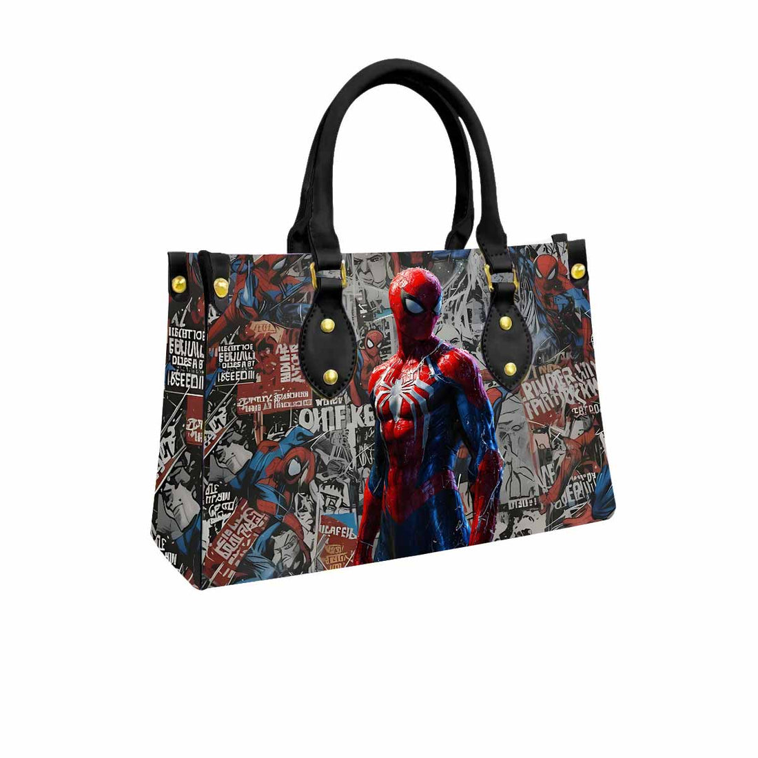 Spiderman Women Tote Bag with Black Handles