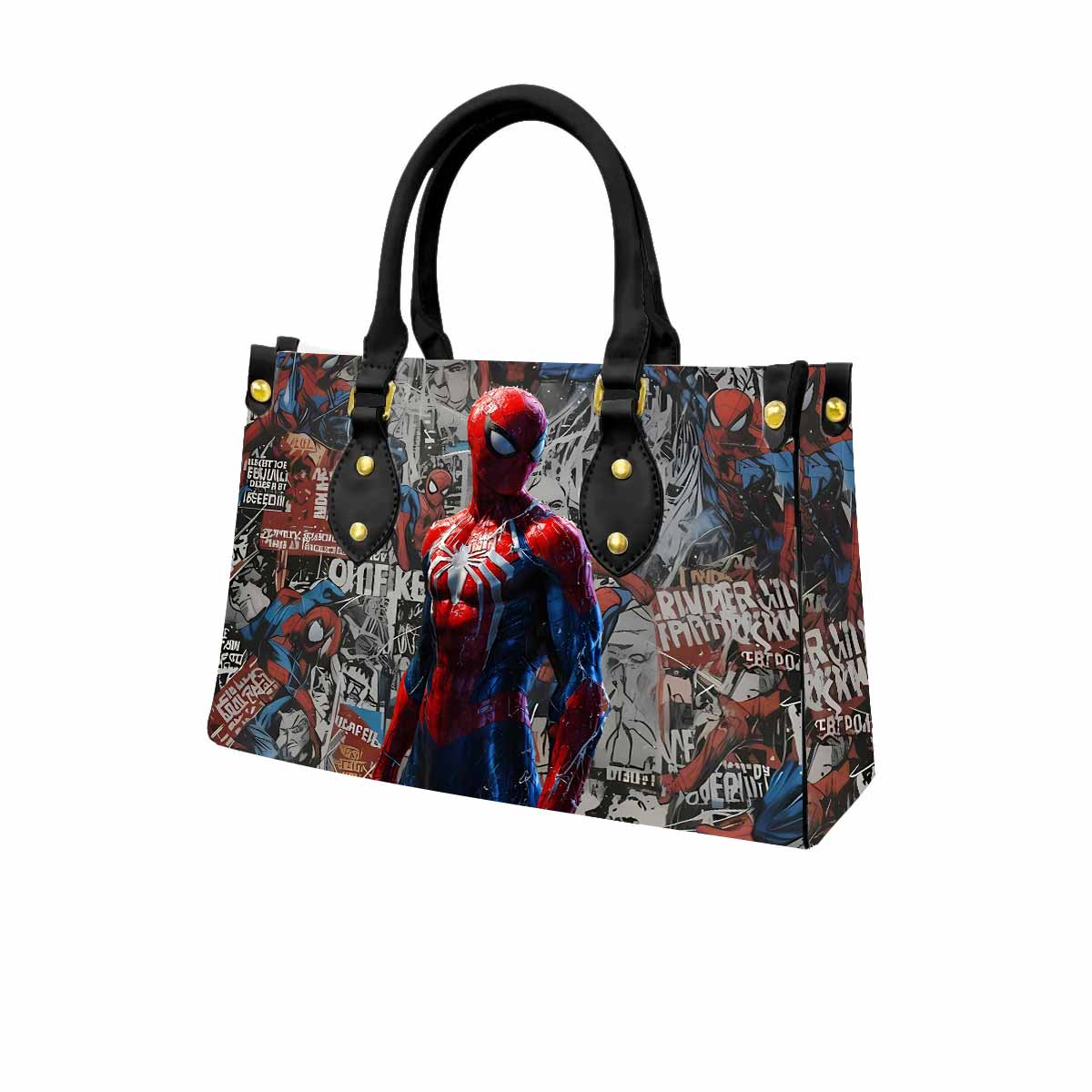 Spiderman Women Tote Bag with Black Handles