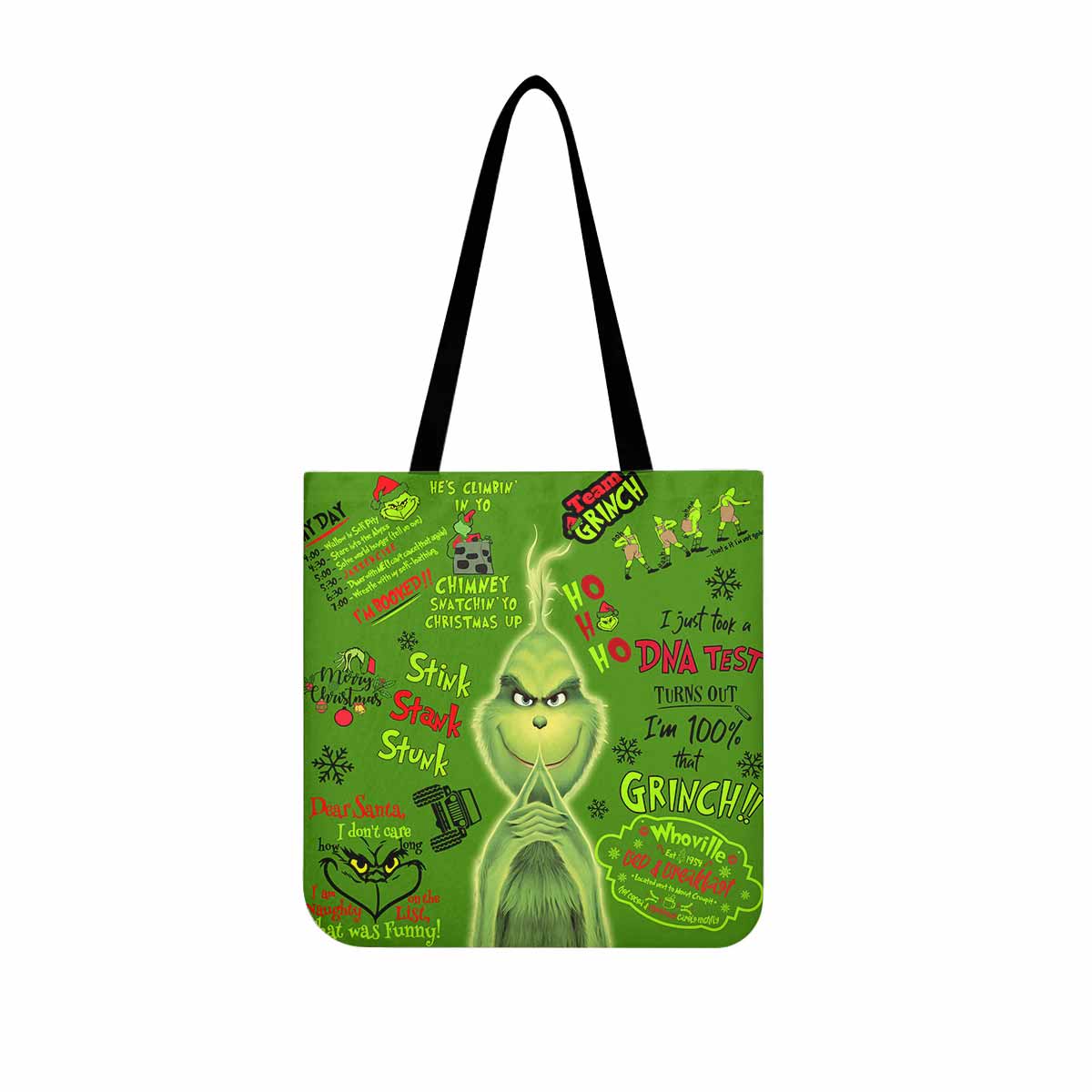 The Grinch Holiday Canvas Tote Bag