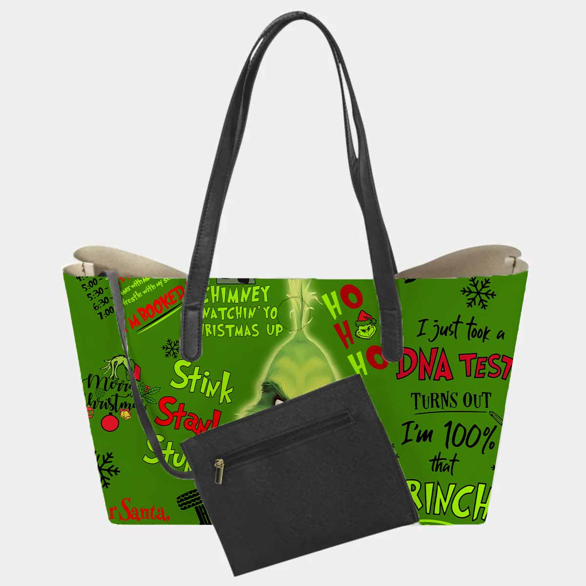 The Grinch Holiday Hand Bag and Mini Purse Set